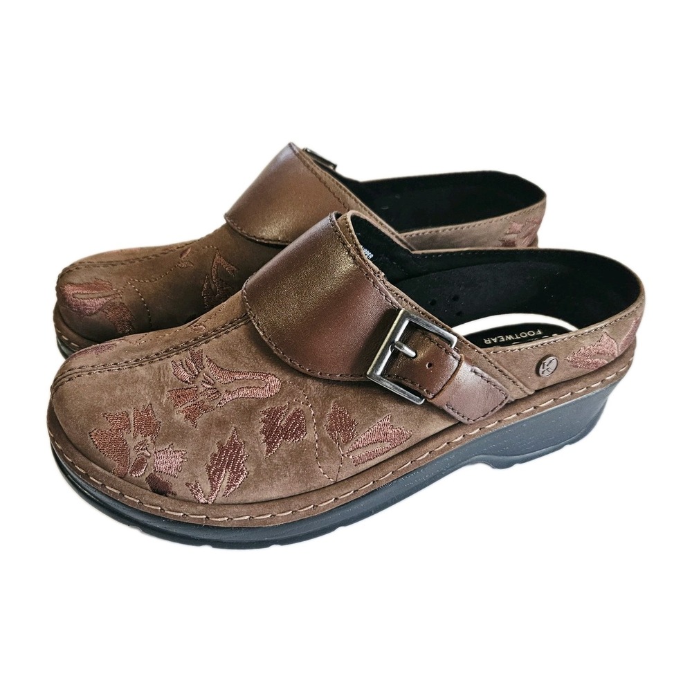 KLOGS Austin Women's Clog Mule Slip Resistant Shoe 9M Suede Cocoa Brown